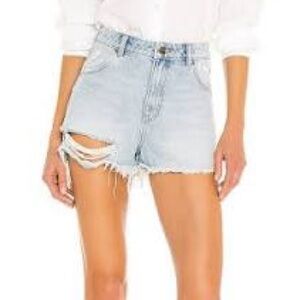 ROLLA'S Light Blue Duster Distressed Denim Shorts